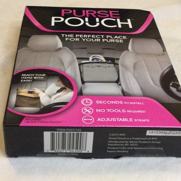 Black  Purse Pouch Car Accessory As Seen on TV Brand New. Great Gift! - Picture 4 of 4
